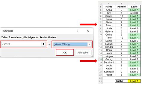 excel wenn zelle bestimmten text enthält dann andere zelle text